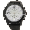 5 Colors men's big dial thin rubber sport watch